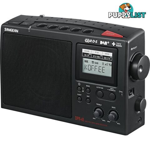 DPR45 AM/DAB+/FM PORTABLE PORTABLE RADIO SANGEAN