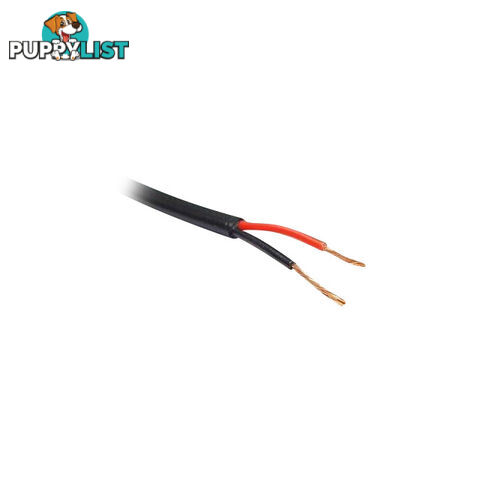 2X24-.2DSB-1M BLACK TWIN POWER CABLE-1M DOUBLE INSULATED - PER METRE