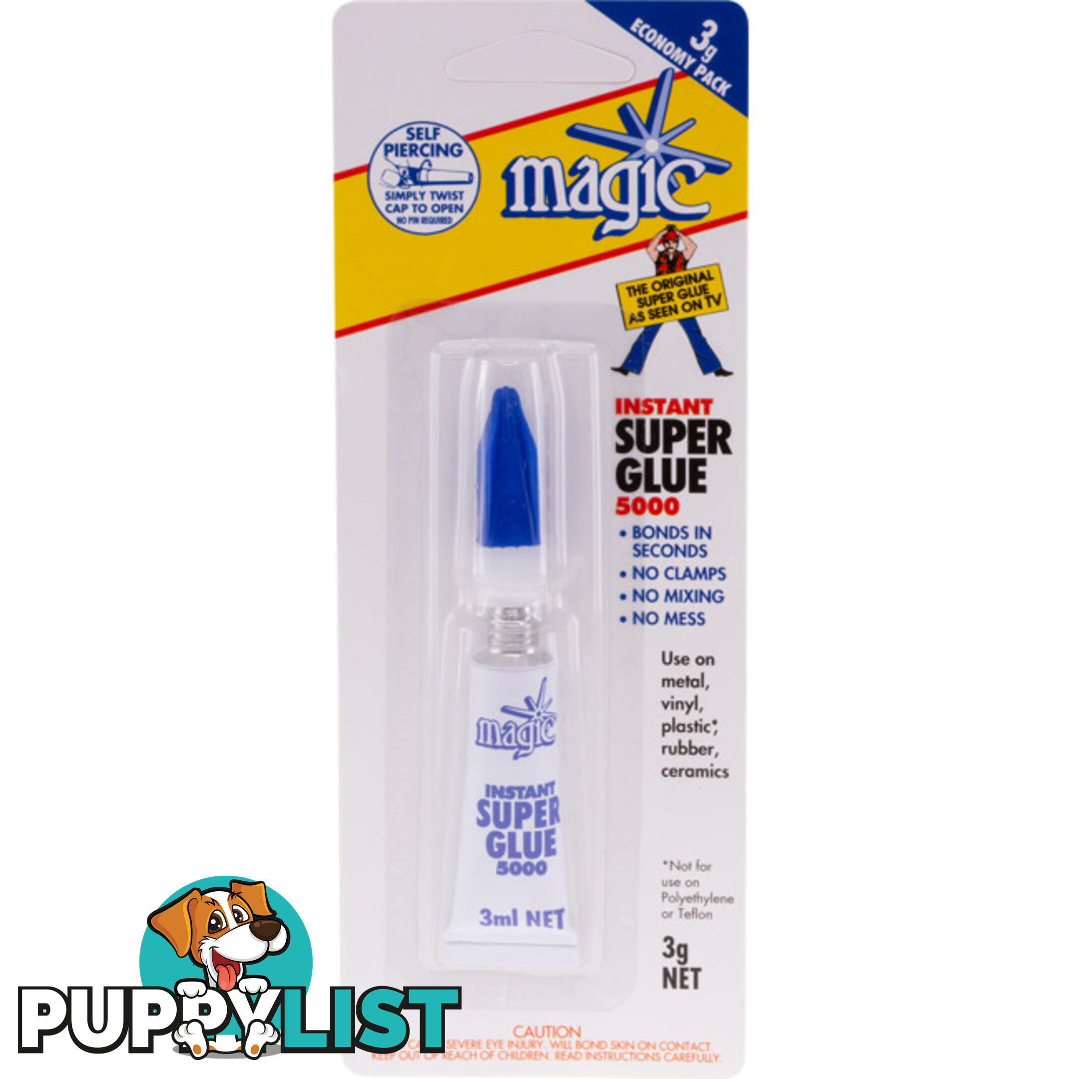 SG5000 3ML INSTANT SUPER GLUE 5000 SINGLE PACK - MAGIC