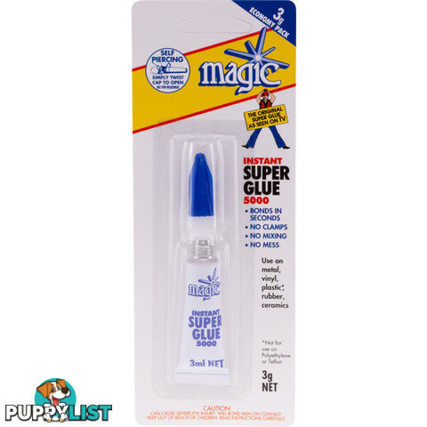 SG5000 3ML INSTANT SUPER GLUE 5000 SINGLE PACK - MAGIC