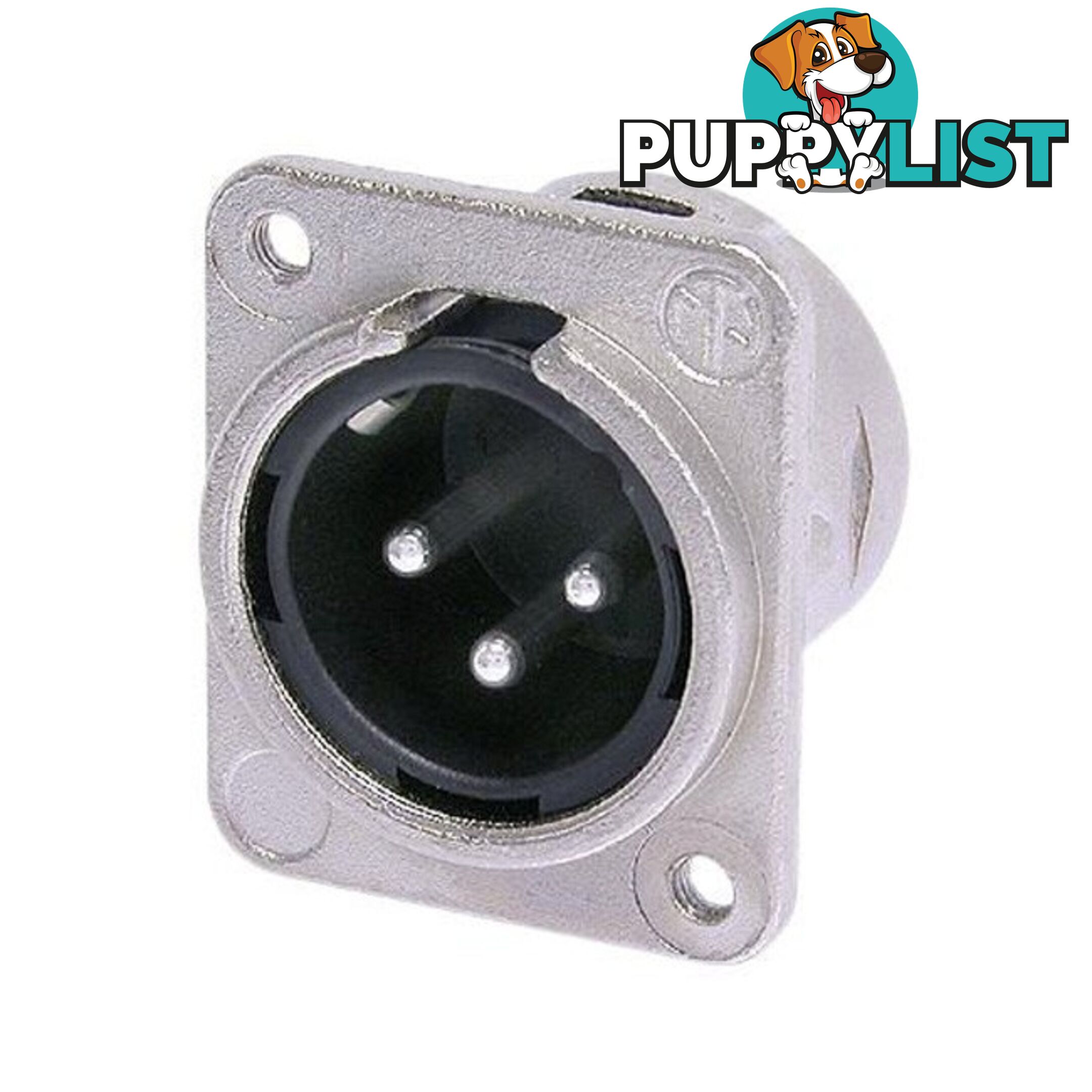 PD5670 3 PIN XLR PANEL PLUG NEUTRIK