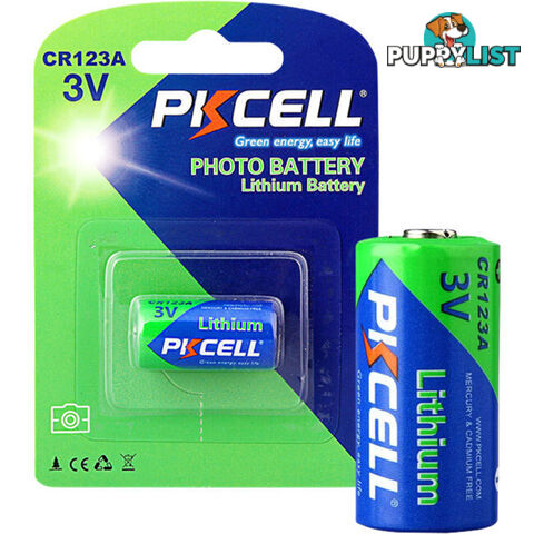 PKCR123 3V LITHIUM CR123A BATTERY 1PK PHOTO BATTERY