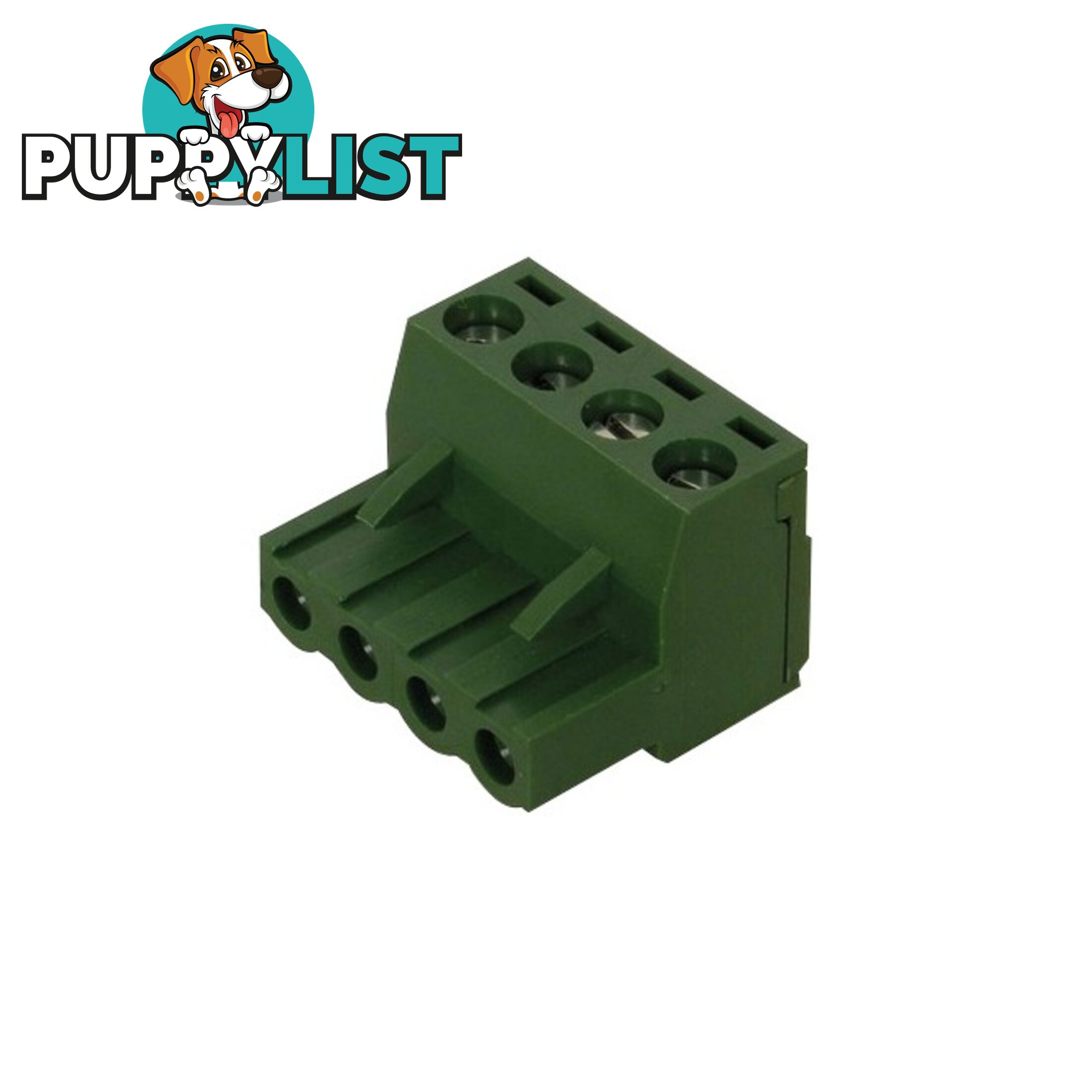 PM1204 4 WAY PHOENIX CONNECTOR 4 PIN GREEN PLUG