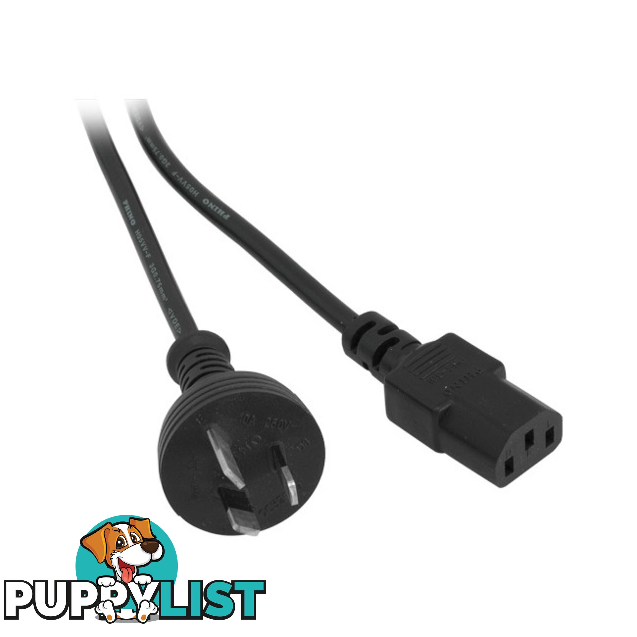 K9-2MB 2M BLACK IEC POWER LEAD IEC-C13 APPLIANCE CORD