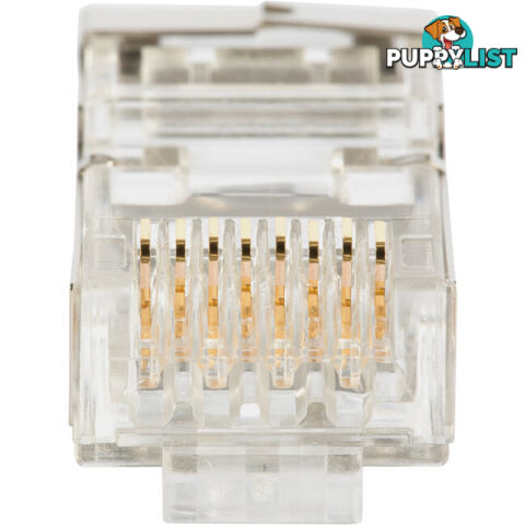 T3SPSC6S-50 STP CAT6A/6 SOLID SNAP PLUG WITH COPPER STRIP RJ45 SHIELDED 1.2MM PACK OF 50