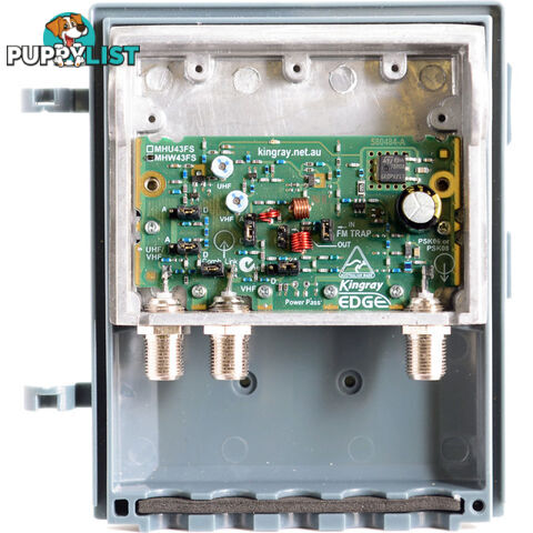 MHW43FS 43DB UHF/VHF SHIELDED MASTHEAD AMPLIFIER KINGRAY