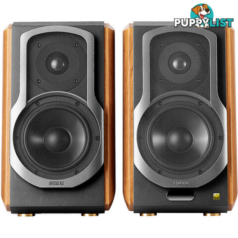 S1000MKII 120W BLUETOOTH STUDIO SPEAKERS ACTIVE BOOKSHELF BROWN