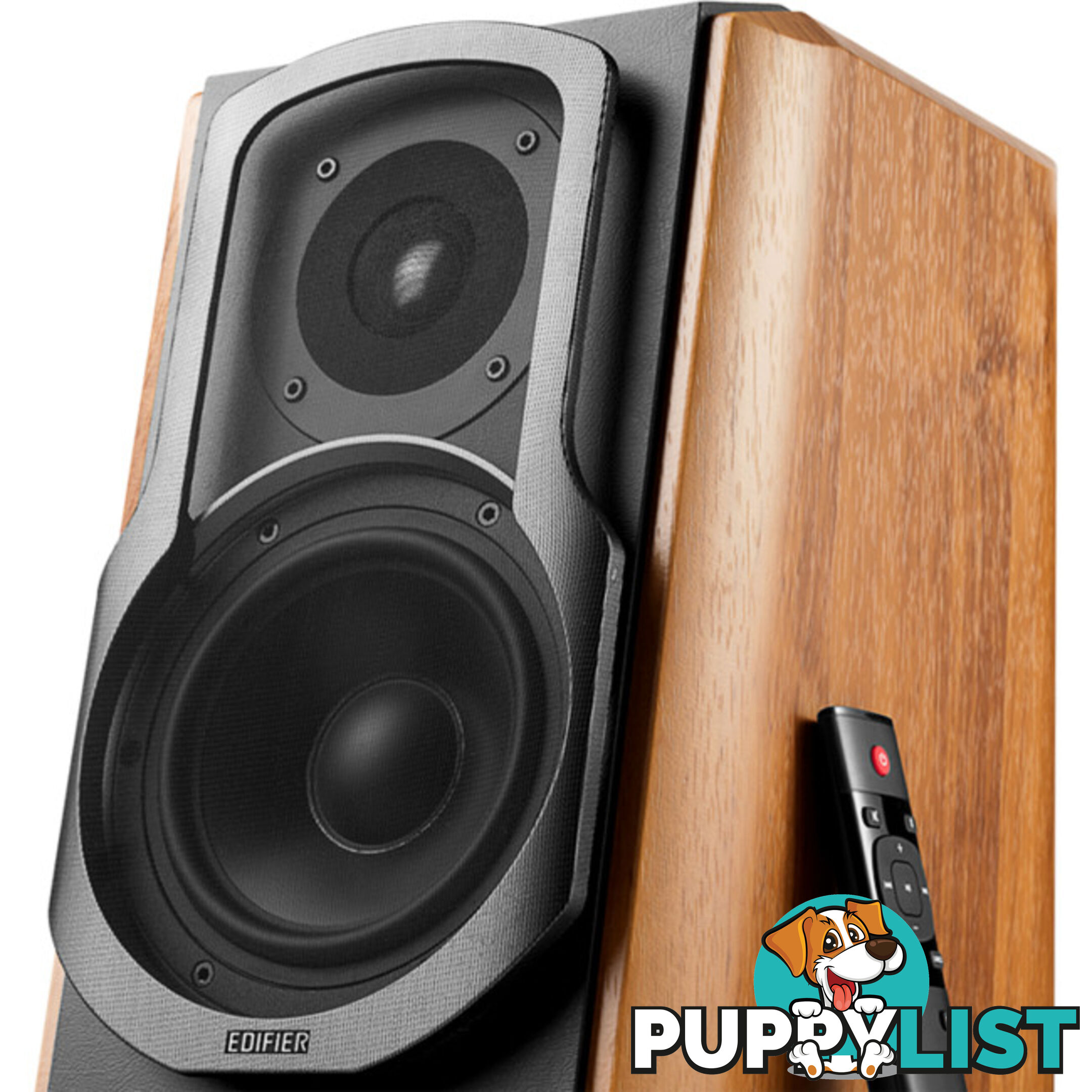 S1000MKII 120W BLUETOOTH STUDIO SPEAKERS ACTIVE BOOKSHELF BROWN