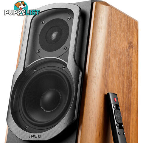 S1000MKII 120W BLUETOOTH STUDIO SPEAKERS ACTIVE BOOKSHELF BROWN