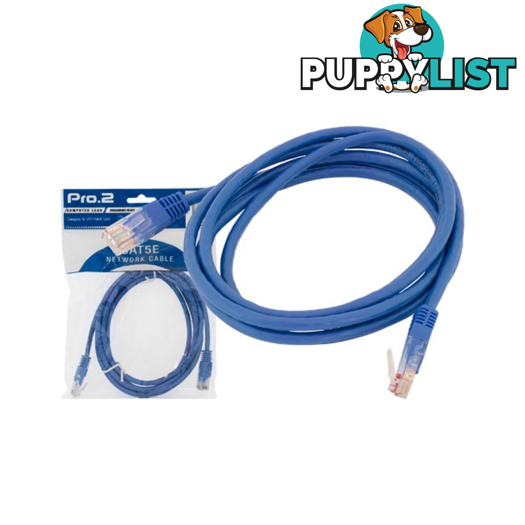 LC7104B 0.5M BLUE CAT5E PATCH LEAD PRO2