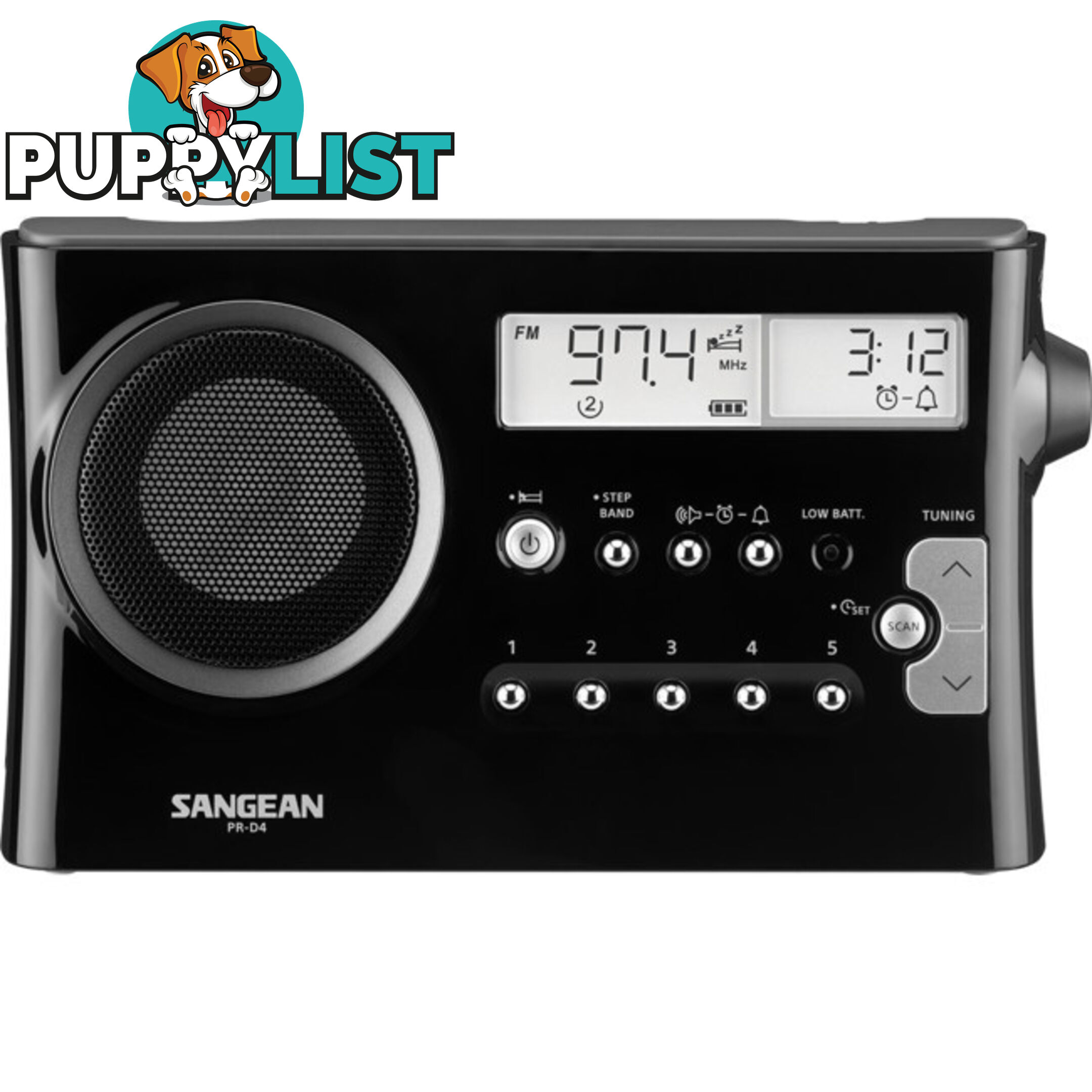 PRD4BK AM/FM PORTABLE RADIO BLACK