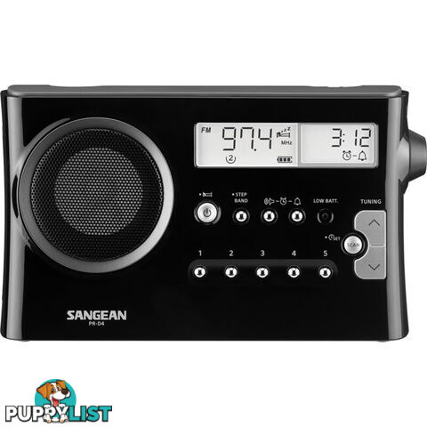 PRD4BK AM/FM PORTABLE RADIO BLACK