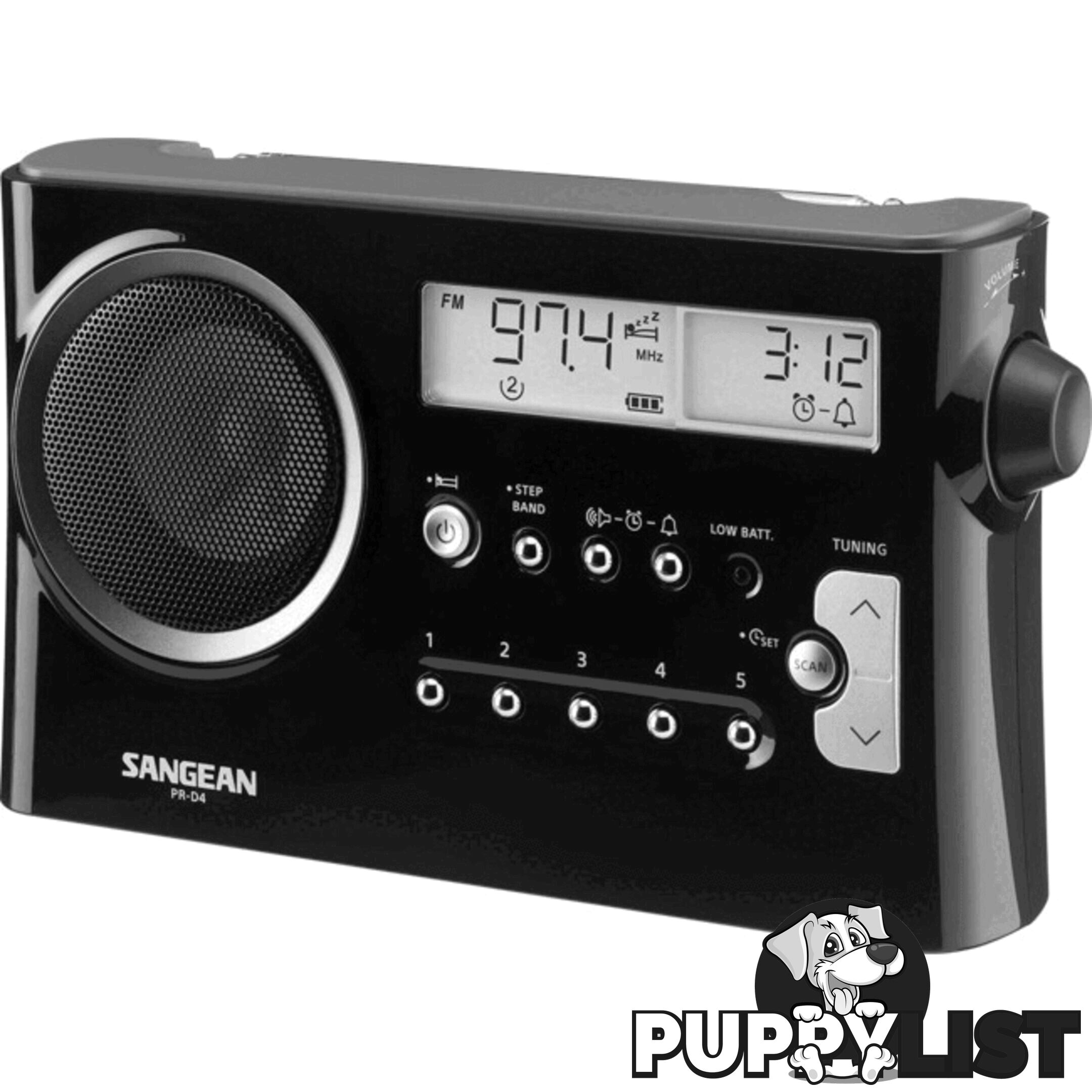 PRD4BK AM/FM PORTABLE RADIO BLACK