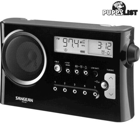 PRD4BK AM/FM PORTABLE RADIO BLACK