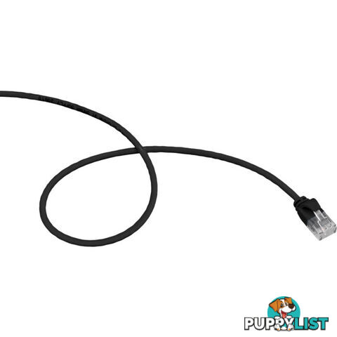 LC6SL0100BK 1M SLIM CAT6 PATCH LEAD BLACK ULTRA THIN