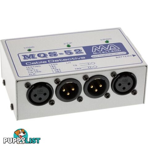 MQS52 MICROPHONE CABLE TESTER XLR RCA 6.3MM MIDI 5PIN