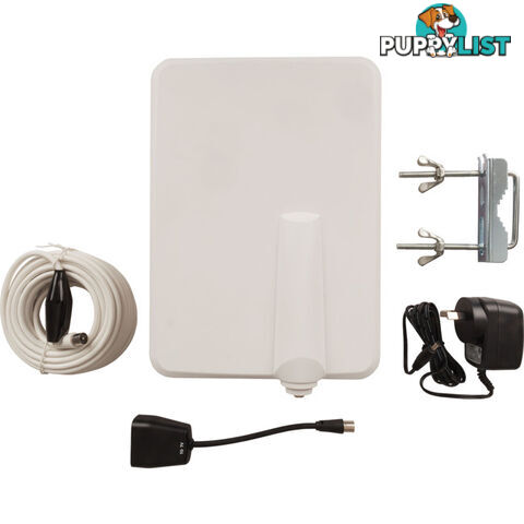 LT3166 SLIM INDOOR/OUTDOOR ANTENNA UHF VHF AMPLIFIED