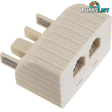 P605DMB/IVY 605 PLUG TO 2X RJ12 BLISTER RJ12 SOCKETS TEL2040