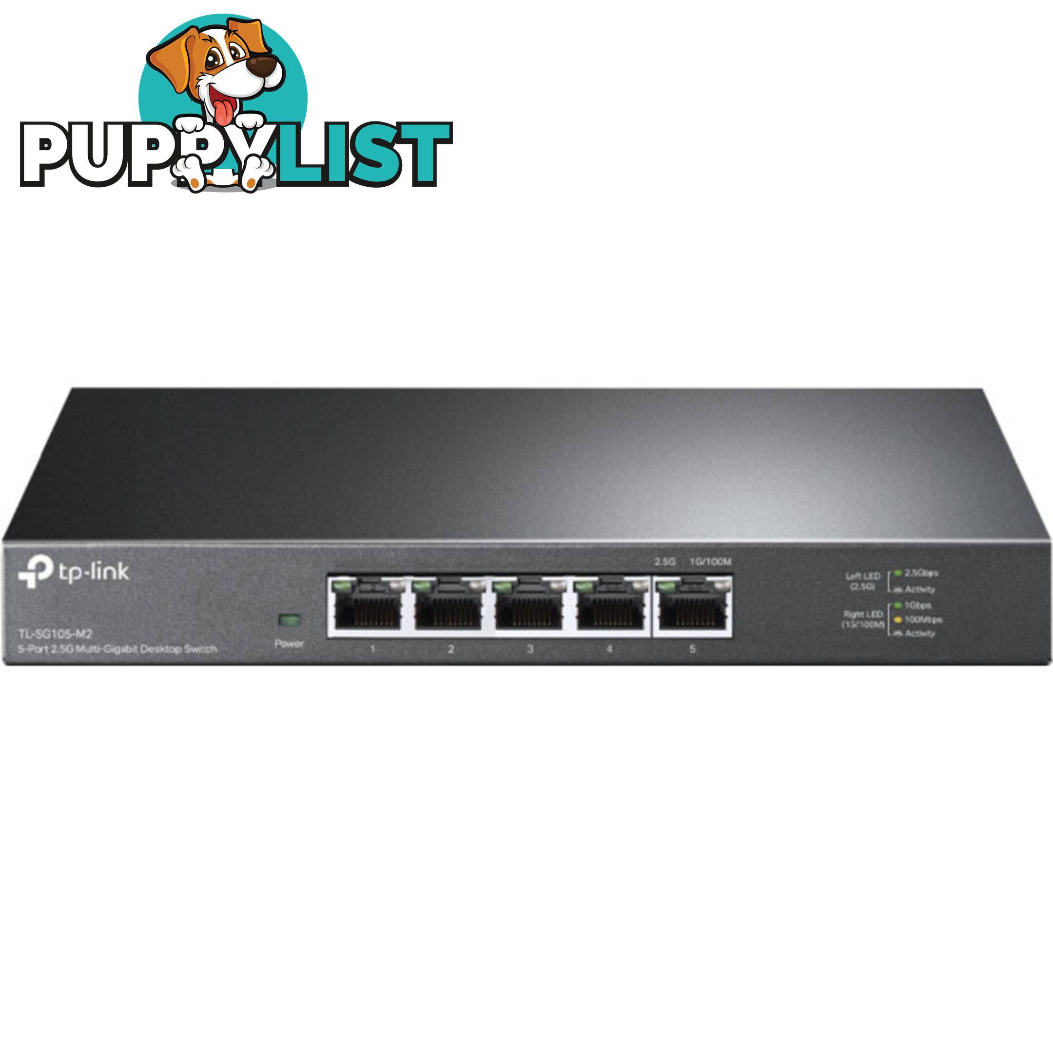 TLSG105M2 5 PORT 2.5G MULTI-GIGA DESKTOP SWITCH