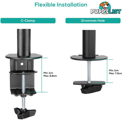 SC01K ACTIVIVA SINGLE MONITOR ARM DOUBLE JOINT