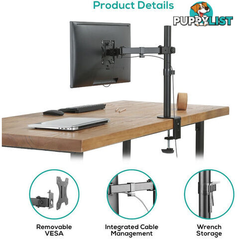 SC01K ACTIVIVA SINGLE MONITOR ARM DOUBLE JOINT