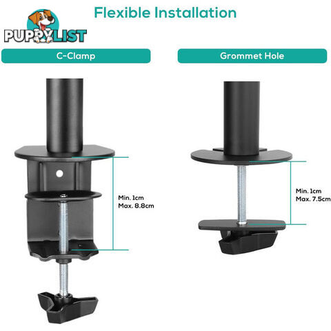 SC01K ACTIVIVA SINGLE MONITOR ARM DOUBLE JOINT