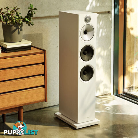 603S3W 3-WAY FLOORSTANDING SPEAKERS WHITE FINISH