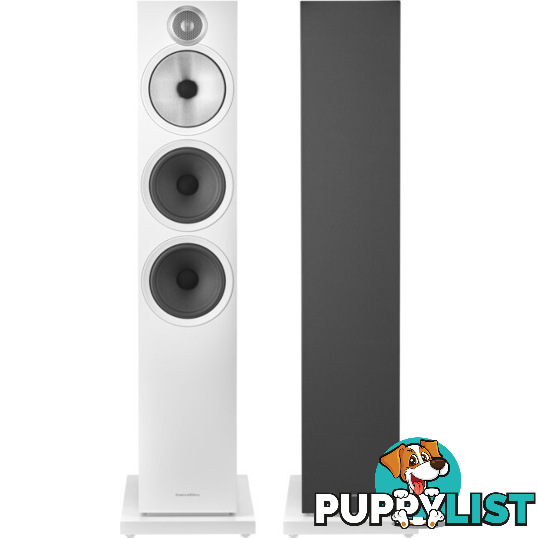 603S3W 3-WAY FLOORSTANDING SPEAKERS WHITE FINISH