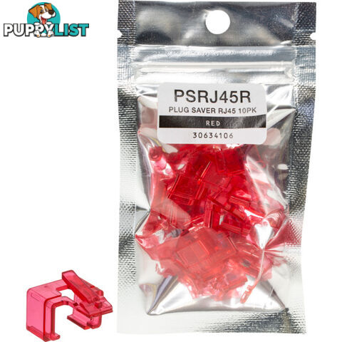 PSRJ45R PLUG SAVER RJ45 10PK RED