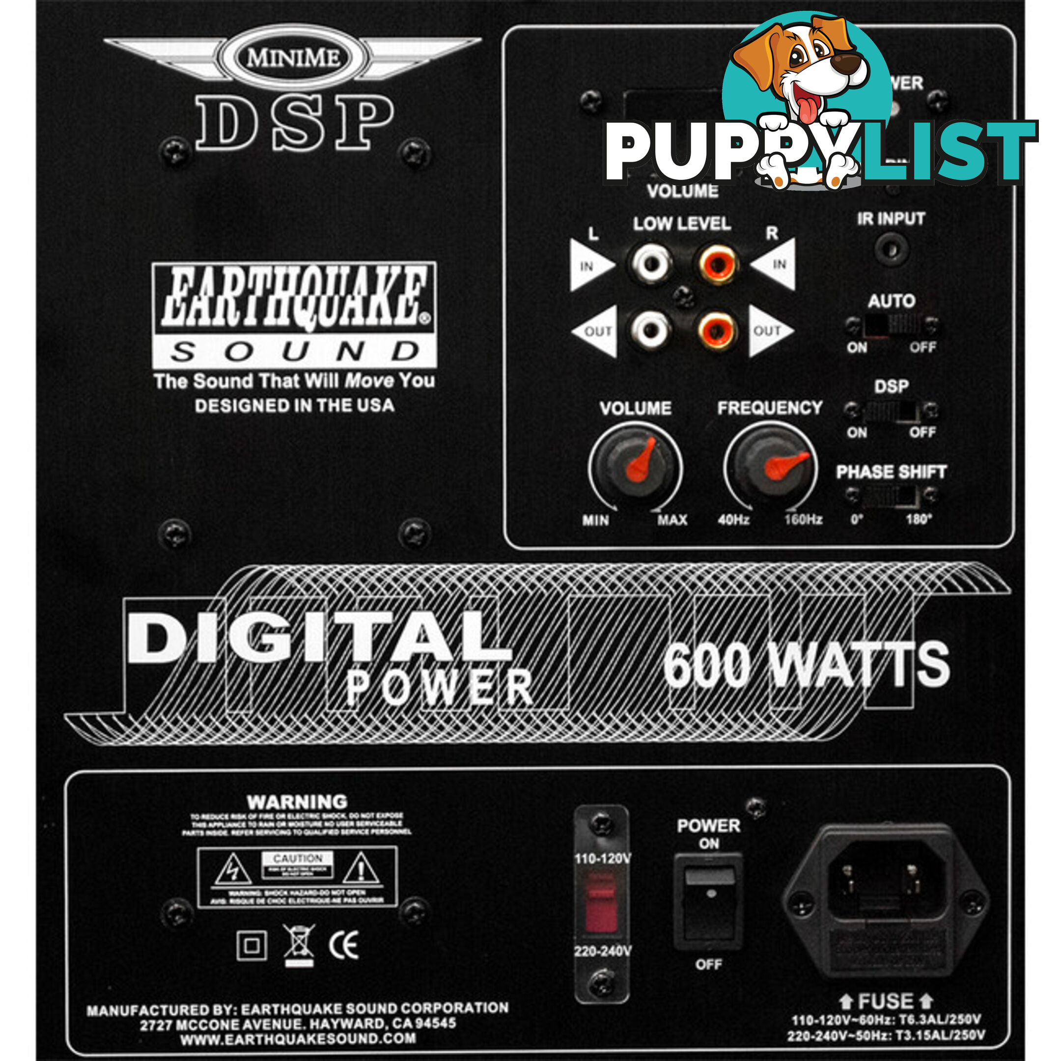 MINIMEDSPP12 12" POWERED SUBWOOFER DSP AMPLIFIER AND SLAPS M12