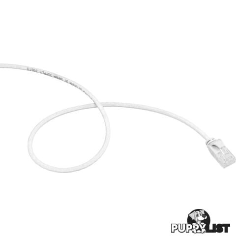 LC6SL0300WH 3M SLIM CAT6 PATCH LEAD WHITE ULTRA THIN