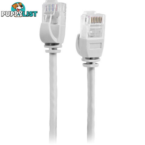 LC6SL0300WH 3M SLIM CAT6 PATCH LEAD WHITE ULTRA THIN