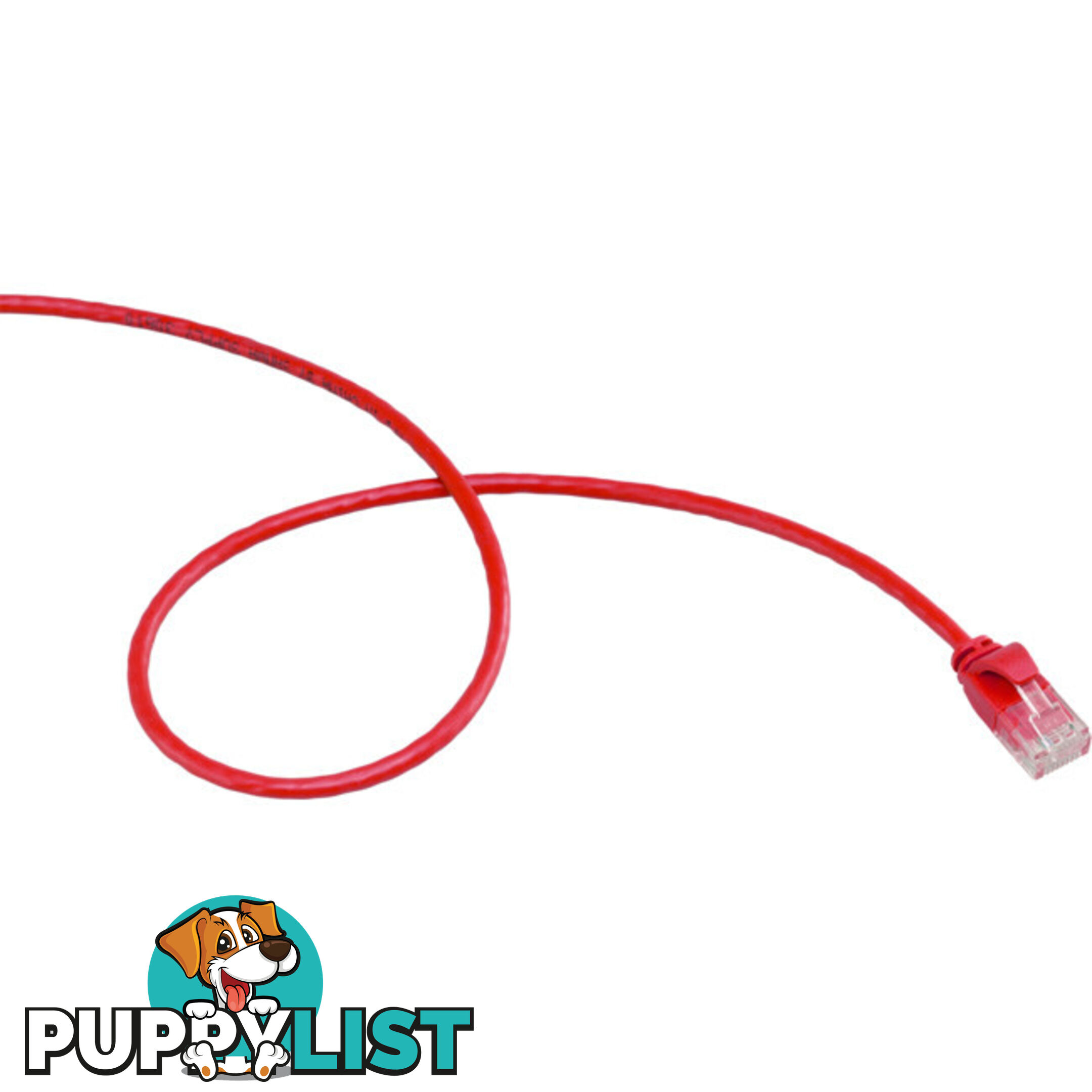 LC6SL0300RD 3M SLIM CAT6 PATCH LEAD RED ULTRA THIN