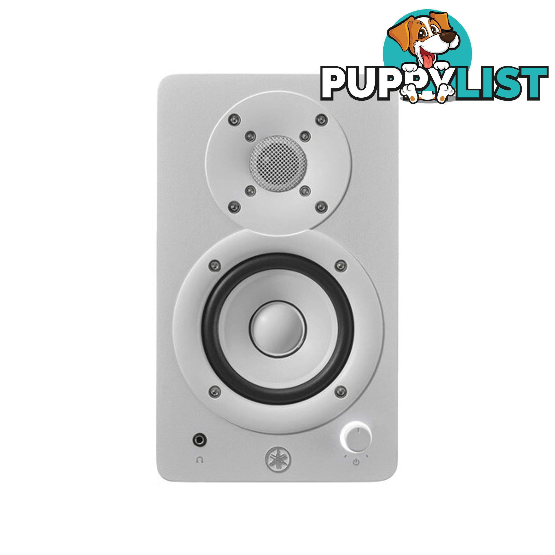 HS3W WHITE 3.5" 2 WAY POWERED STUDIO MONITORS