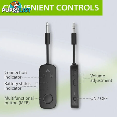 RELAY BLUETOOTH ADAPTER FOR AIRPLANE BT5.3 LOW LATENCY TRANSMITTER