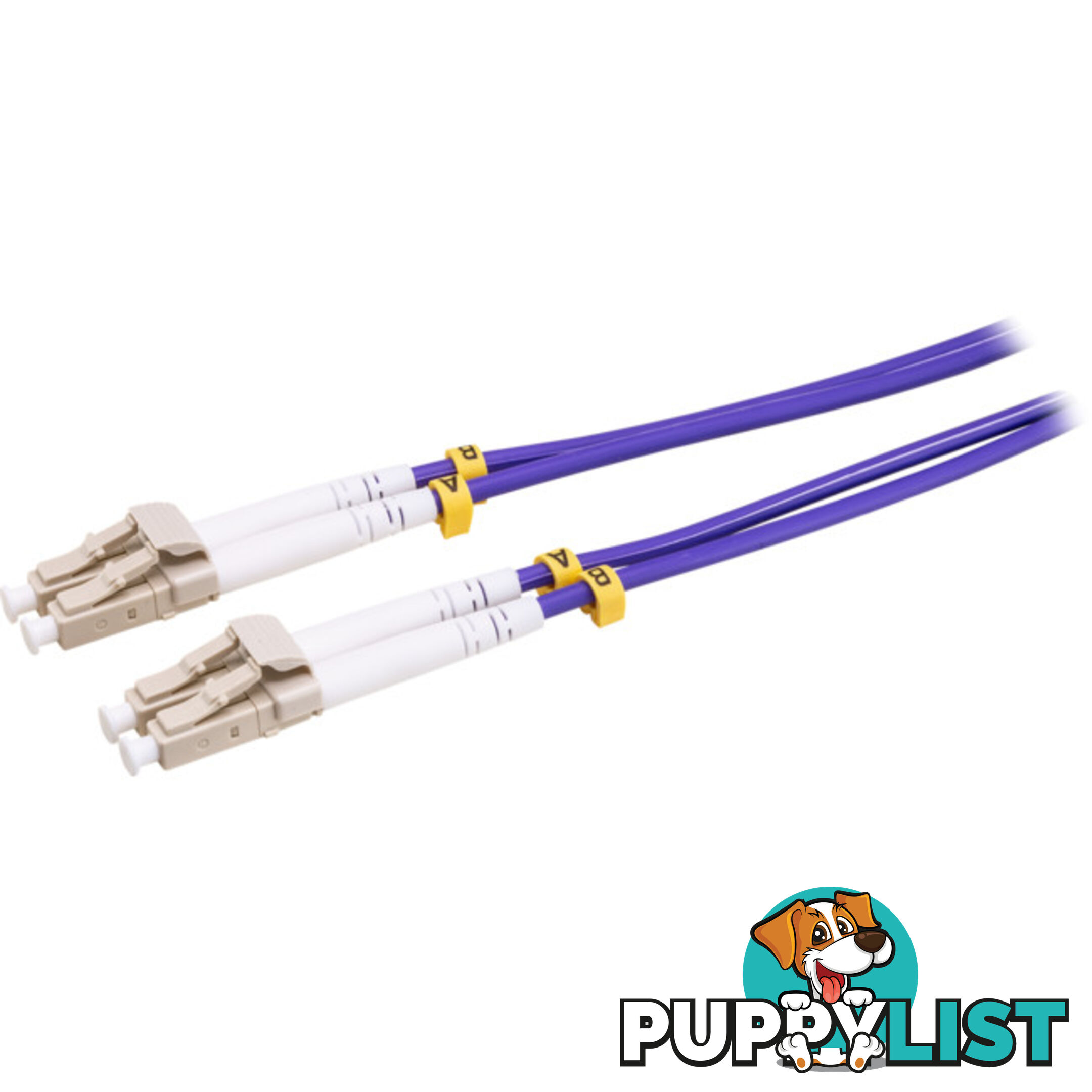 FP7639 1M MM FIBRE PATCH LEAD LC-LC OM4 DX 3.0MM LSZH