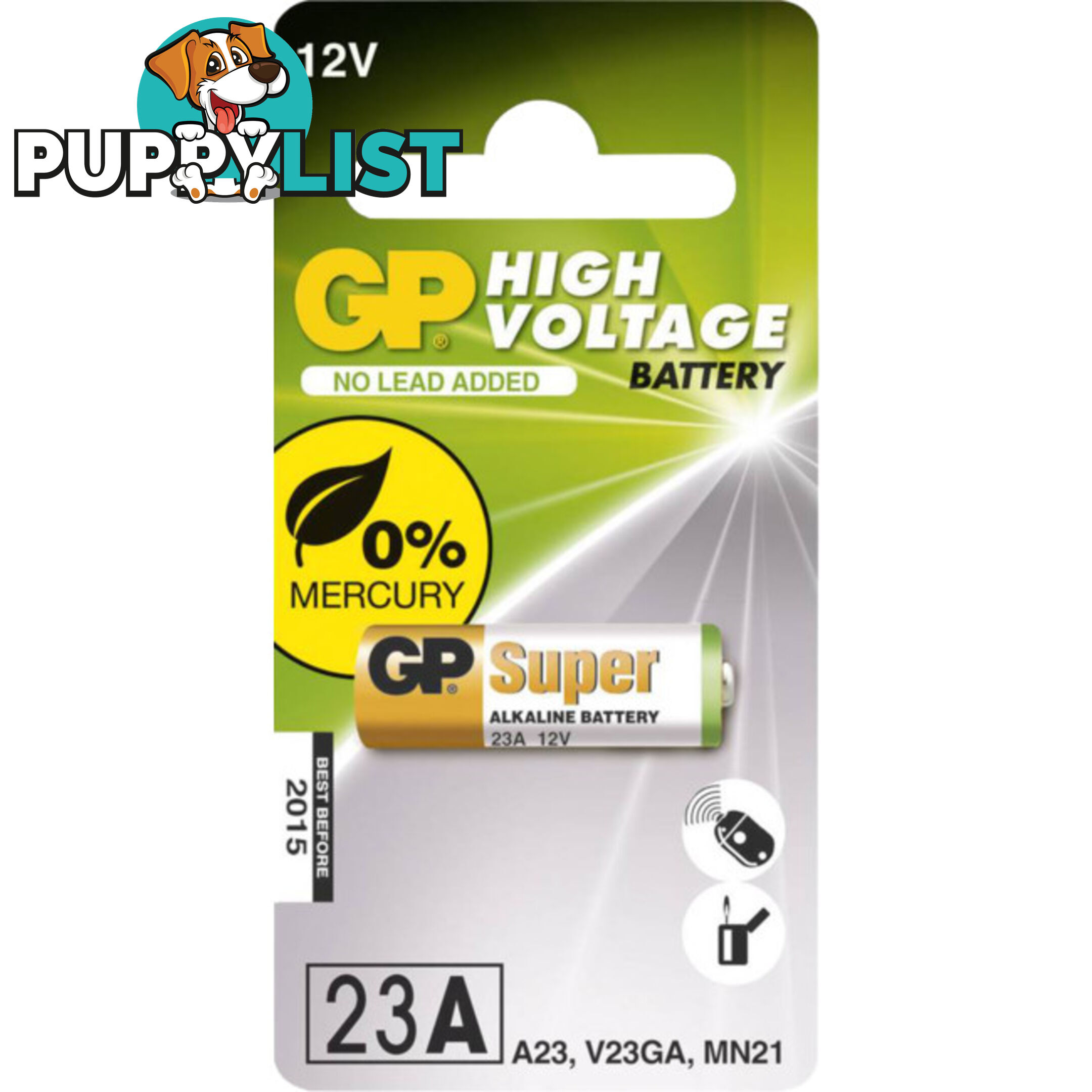 23AEGP 12V ALKALINE BATTERY - GP 1PK (GP23A)