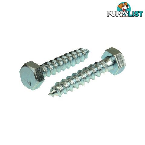 CS50 50MM X 10MM COACH SCREW ZINC PLATED