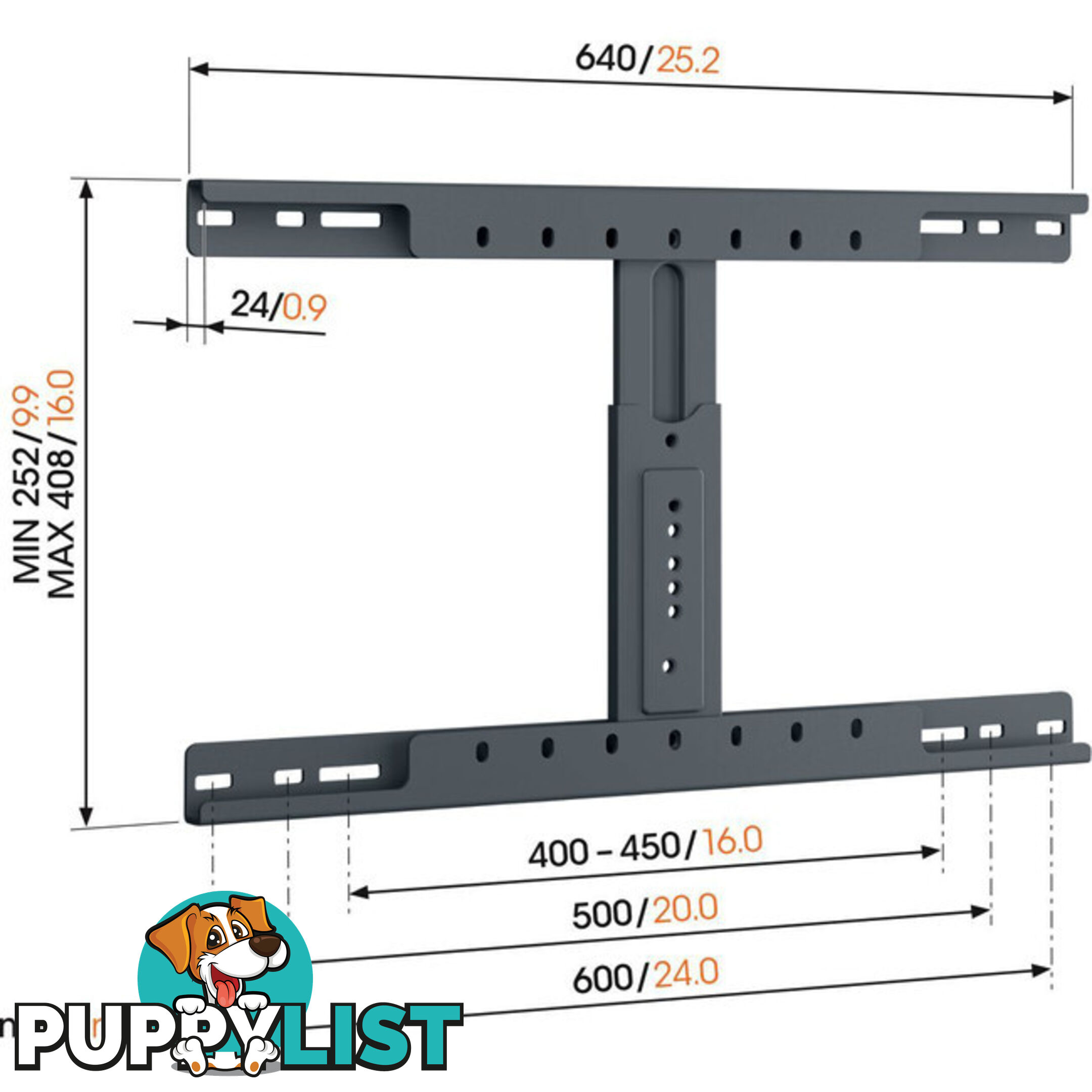 TVA6950 UNIVERSAL STUD ADAPTER SUITS COMFORT, ELITE & SIGNATURE SERIES