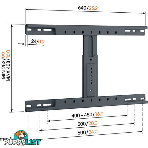 TVA6950 UNIVERSAL STUD ADAPTER SUITS COMFORT, ELITE & SIGNATURE SERIES