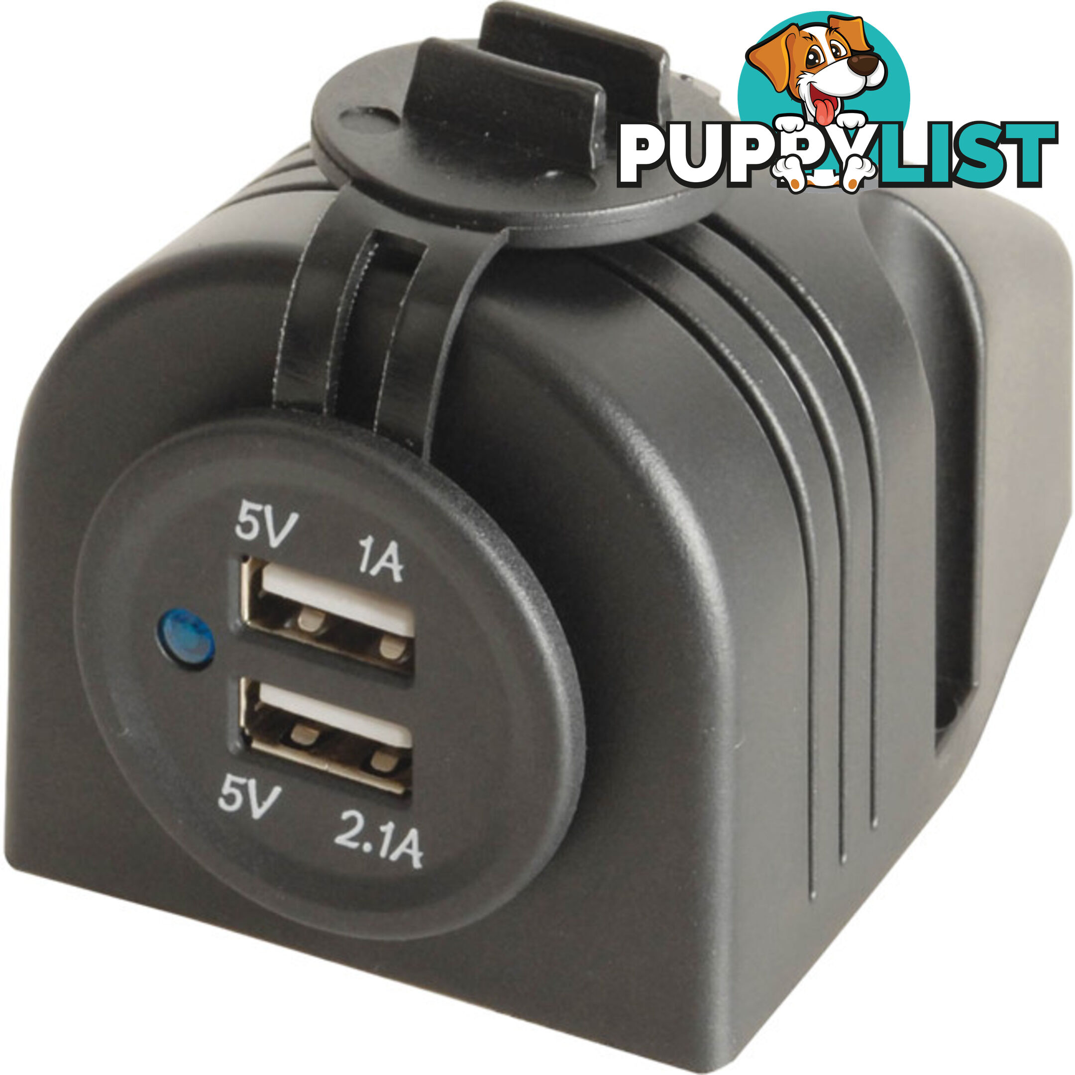 MP3616 PANEL MOUNT DUAL USB CHARGER SURFACE UNDER DASH