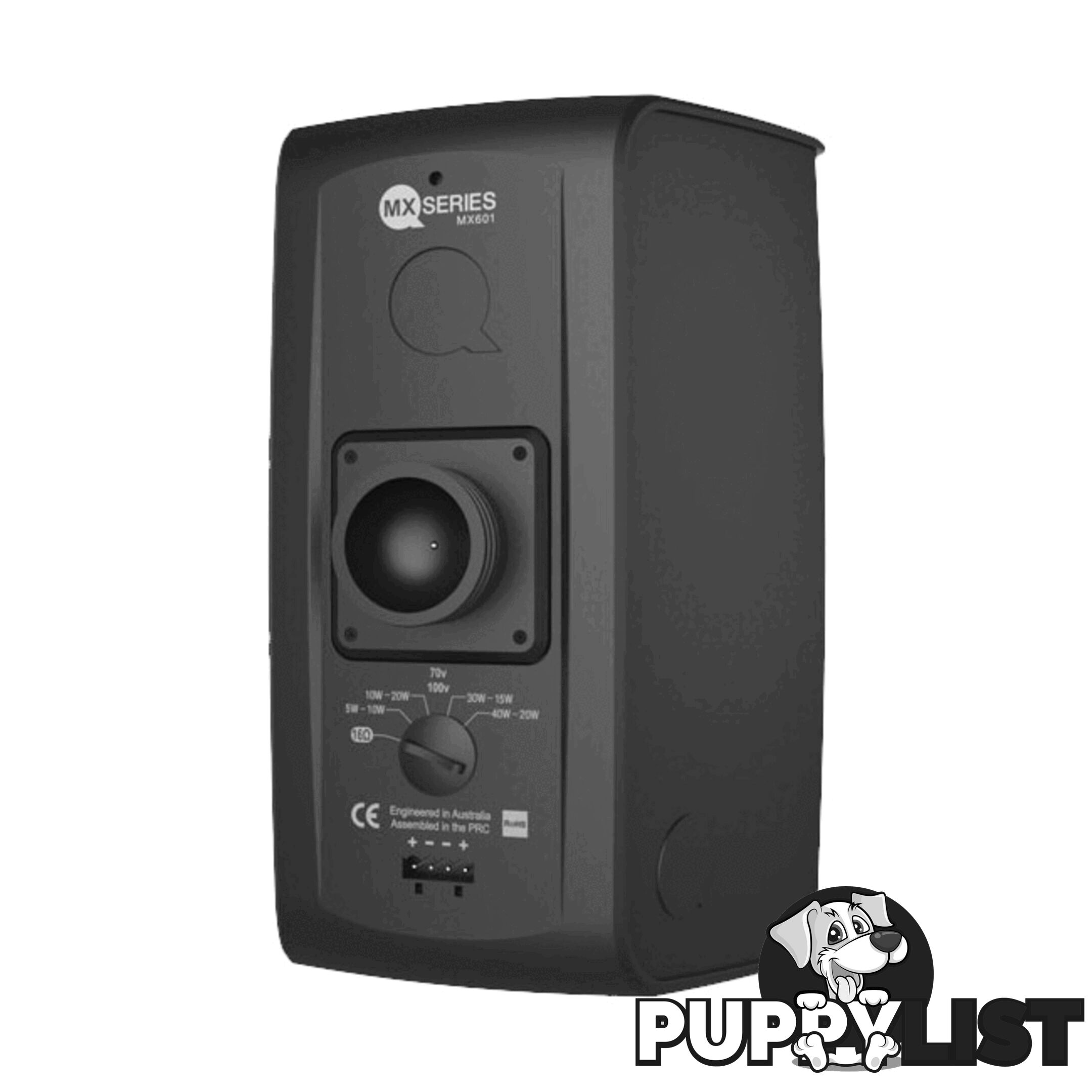 MX601B 6.5" 2 WAY IP67 BOX SPEAKER 16 OHM - 100V BLACK QUEST