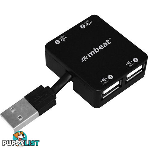 UPH110K 4 PORT SUPER MINI USB 2.0 HUB MBEAT