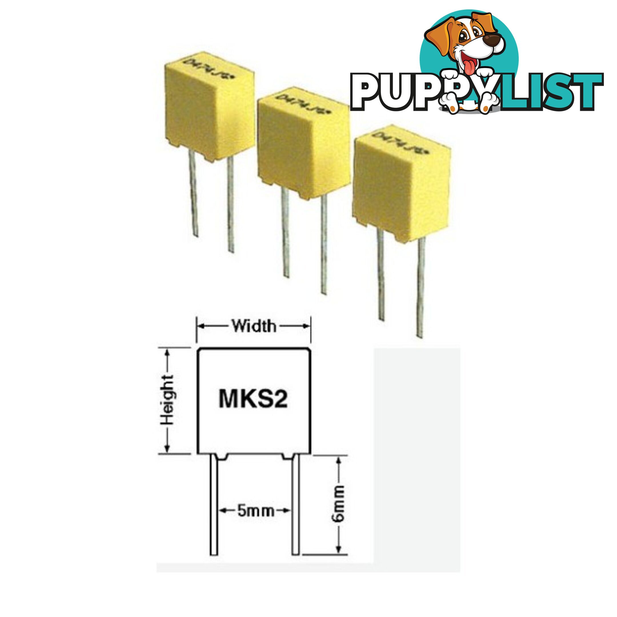 MKS2.68-50 .68 63V POLYESTER CAPACITOR MKS2