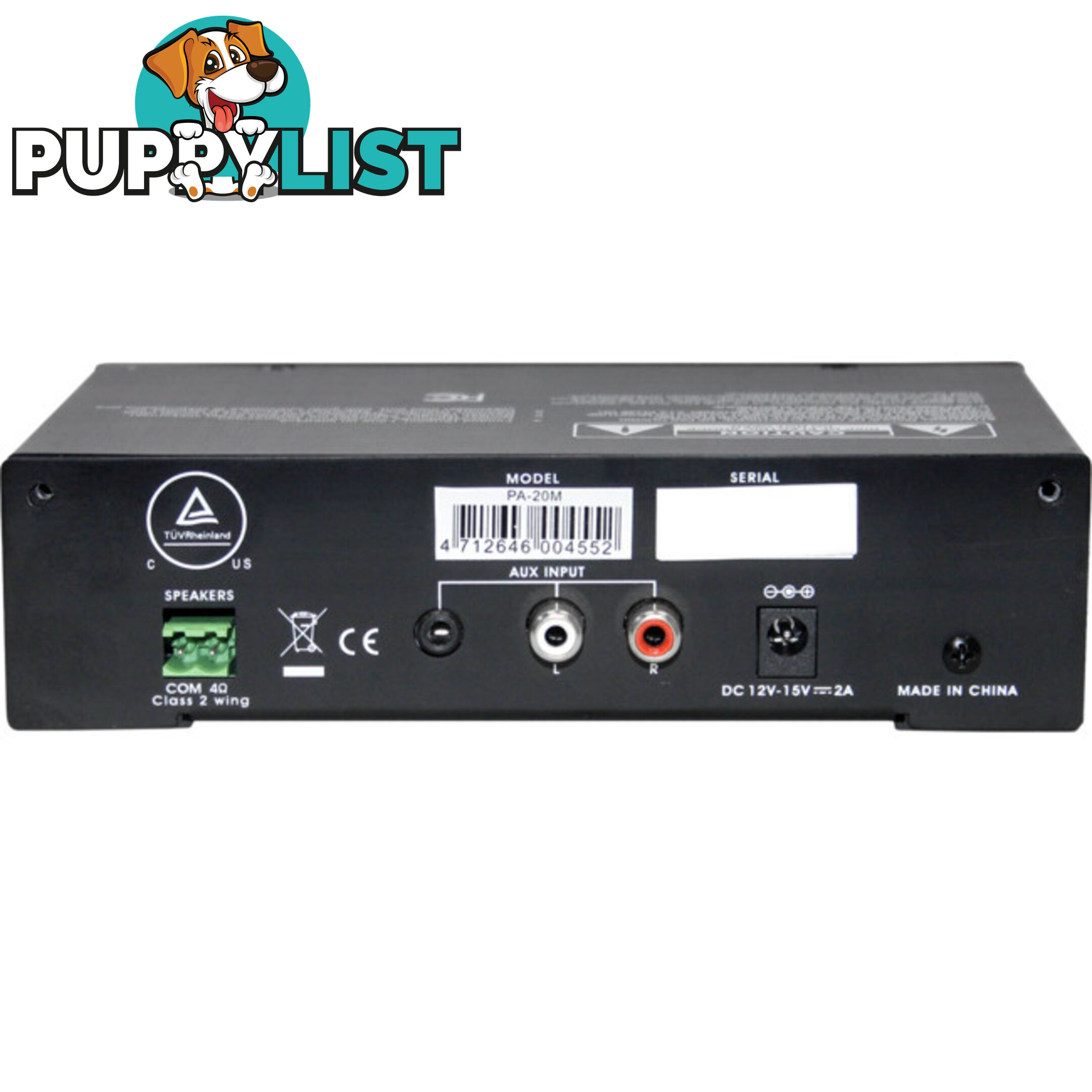 PA20M 20W DC12V CLASS D AMPLIFIER MP3 SIREN 2XMIC AUX IN SHOW