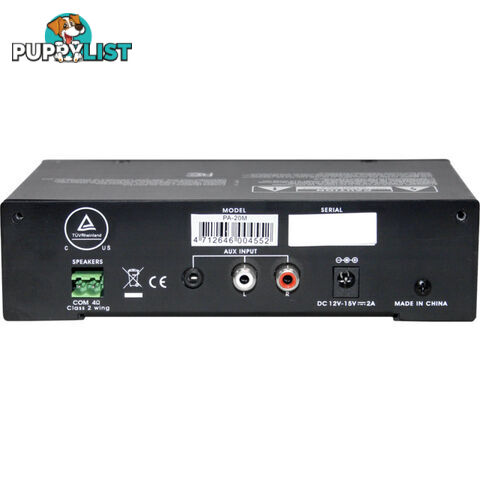 PA20M 20W DC12V CLASS D AMPLIFIER MP3 SIREN 2XMIC AUX IN SHOW