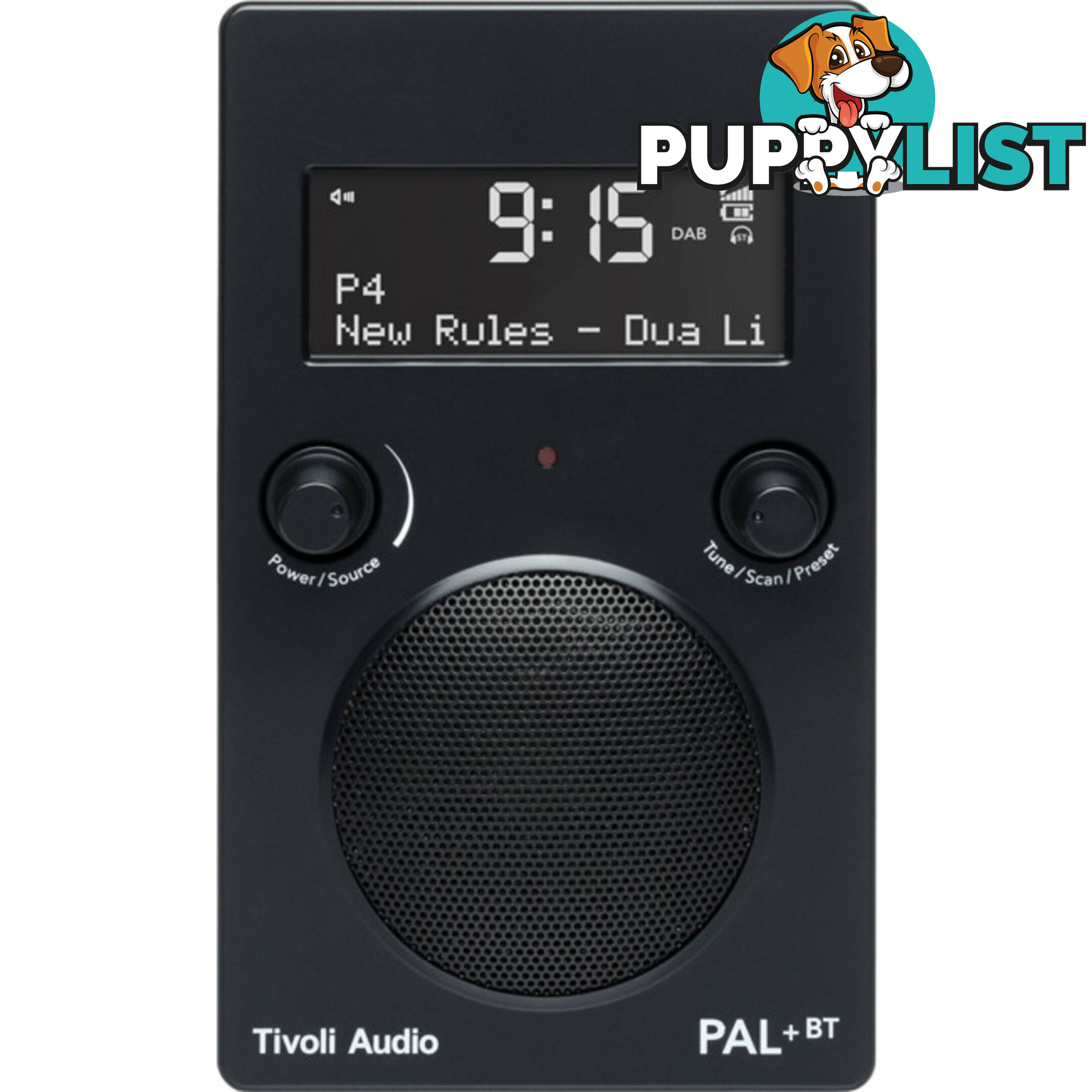 PAL+BT-BLK BLUETOOTH- DAB+ - FM PORTABLE RADIO - BLACK