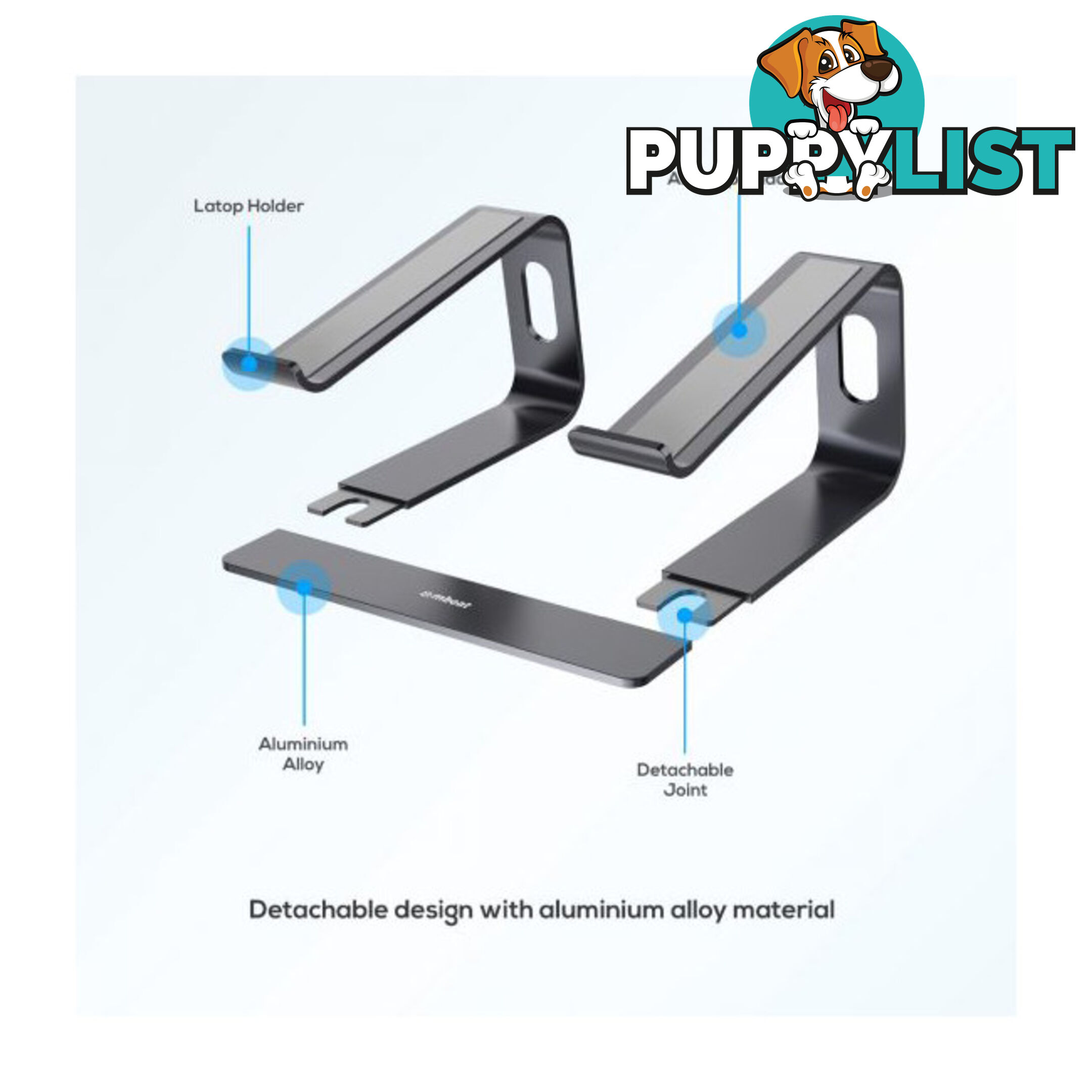 STDS1GRY ELEVATED LAPTOP STAND STAGE S1