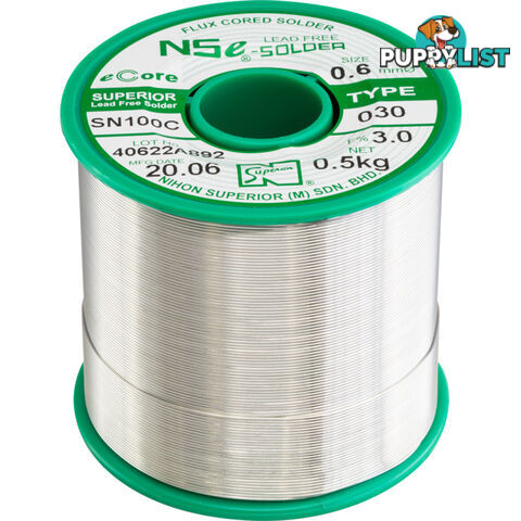 LF0.6SN100C.5K 0.6MM LEAD FREE SOLDER 500G NIHON SUPERIOR SN100C