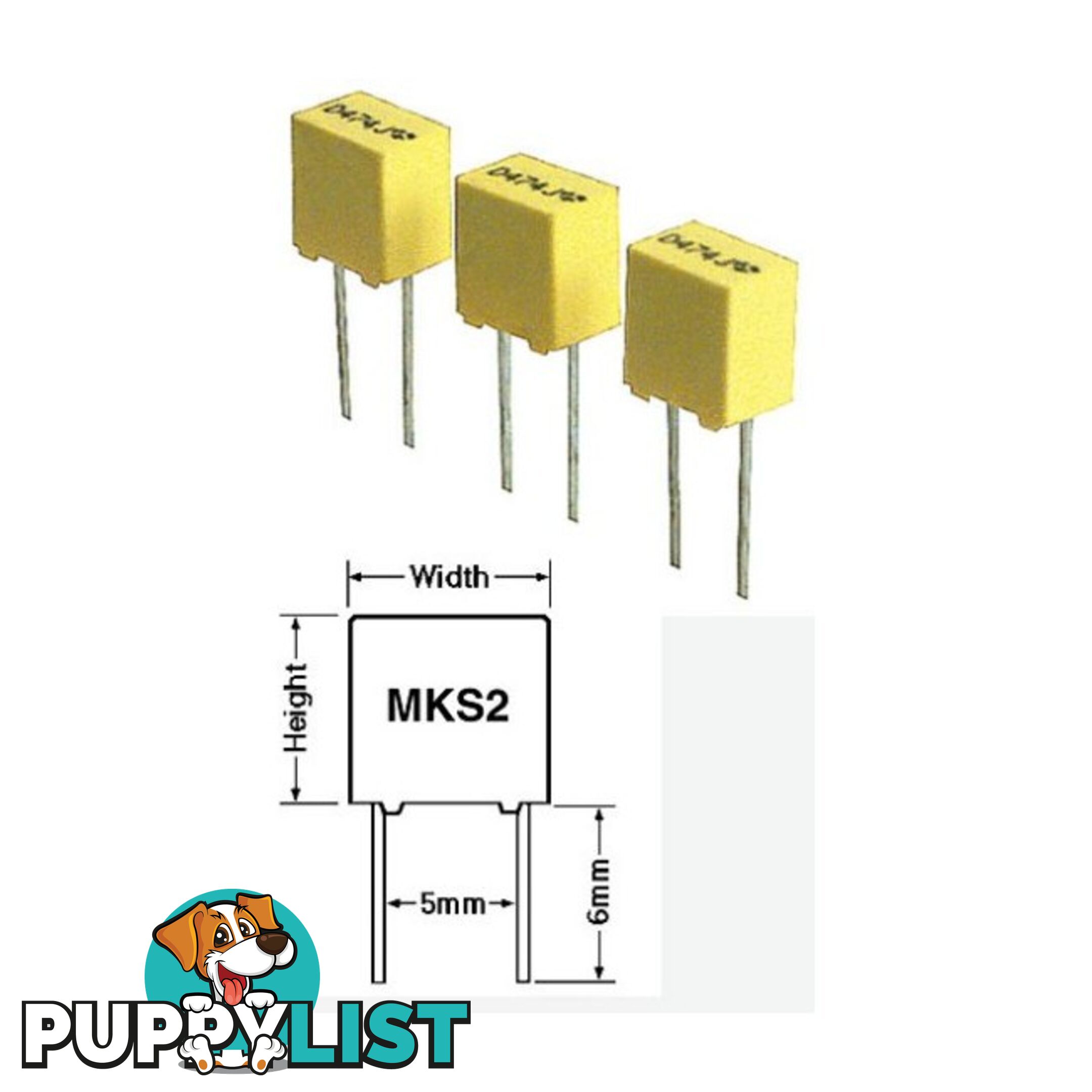 MKS2.47-63 .47 63V POLYESTER CAPACITOR MKS2